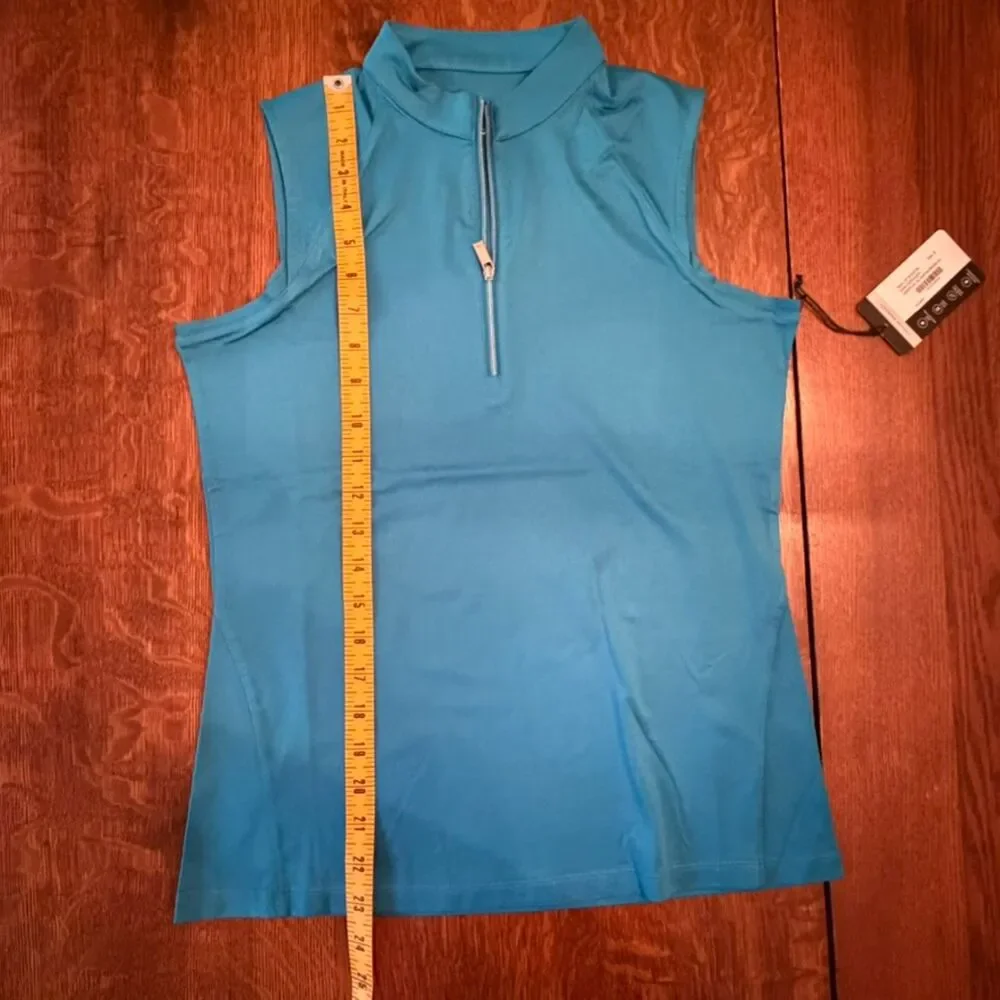 NWT Tail Golf 2-Piece Set Cerulean UPF 50 Sleeveless Top & Ankle Pants Size 6